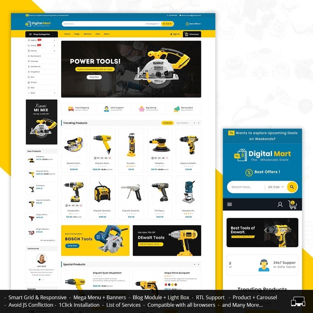 Digital Mart Tools Equipment - PrestaShop Addons