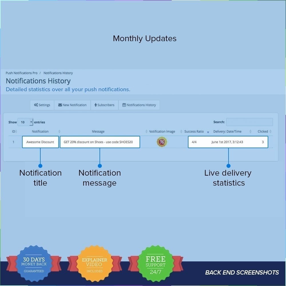 one signal web push internnt explorer