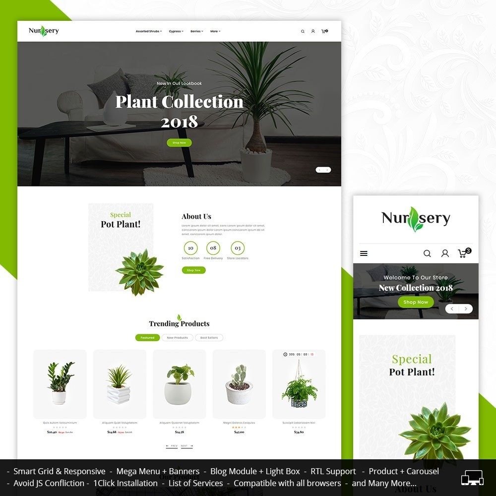 Nursery Plant Decoration Template Nursery Plant Decoration Template