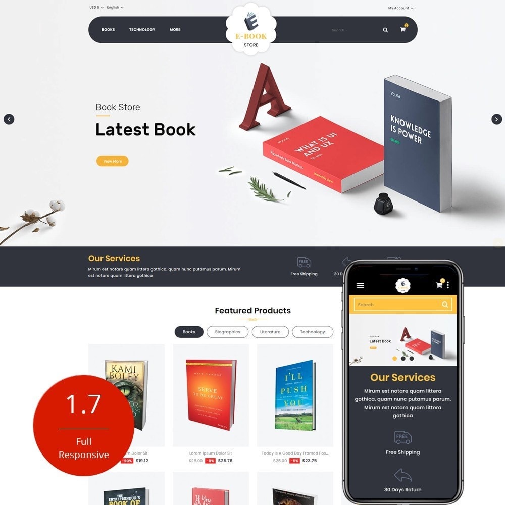 E-Book Store - PrestaShop Addons