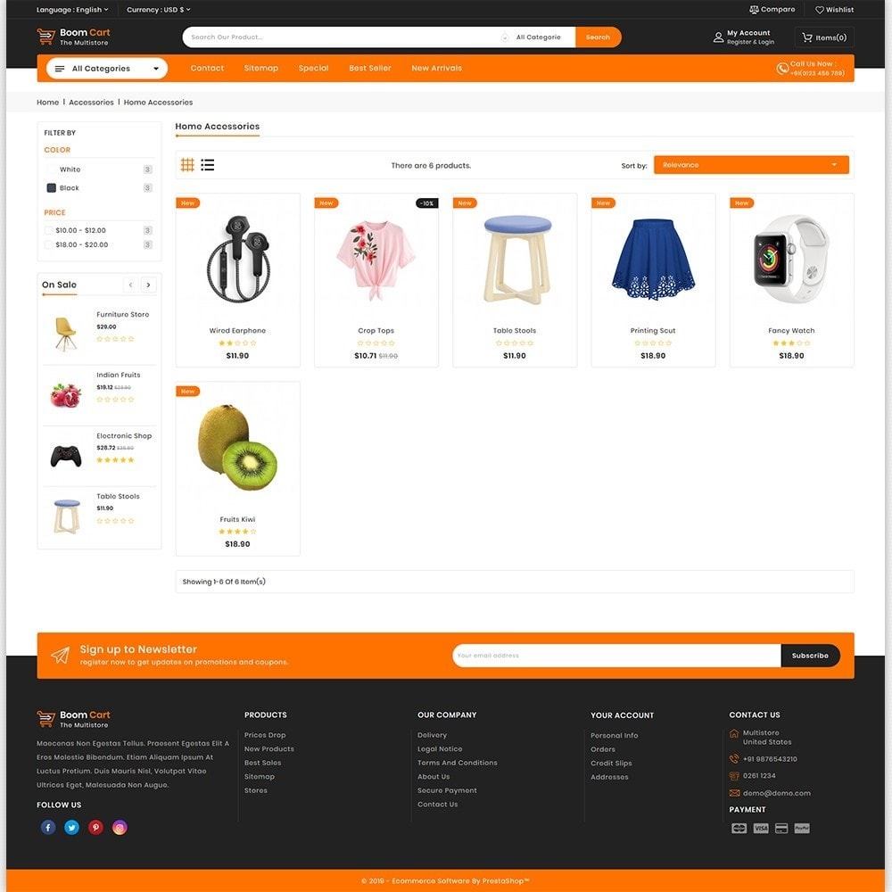 Boomcart - The MultiStore Theme - PrestaShop Addons