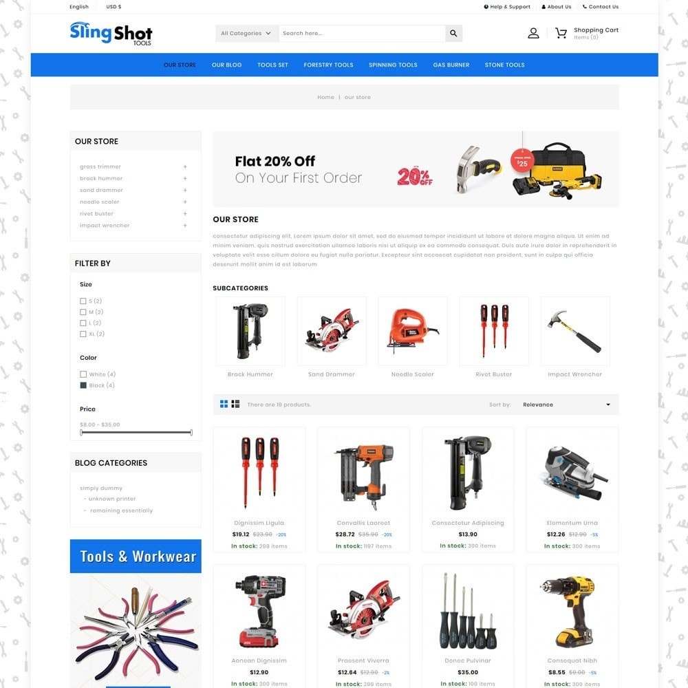 The Tool Store >> Slinshot The Tool Store Template The Tool Store >> Slinshot The Tool Store Template