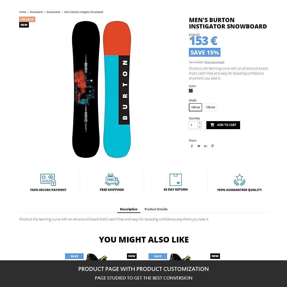 Ski & Snowboard Sport store PrestaShop Addons Masques | Equipements | Ski & Snowboard | INTERSPORT