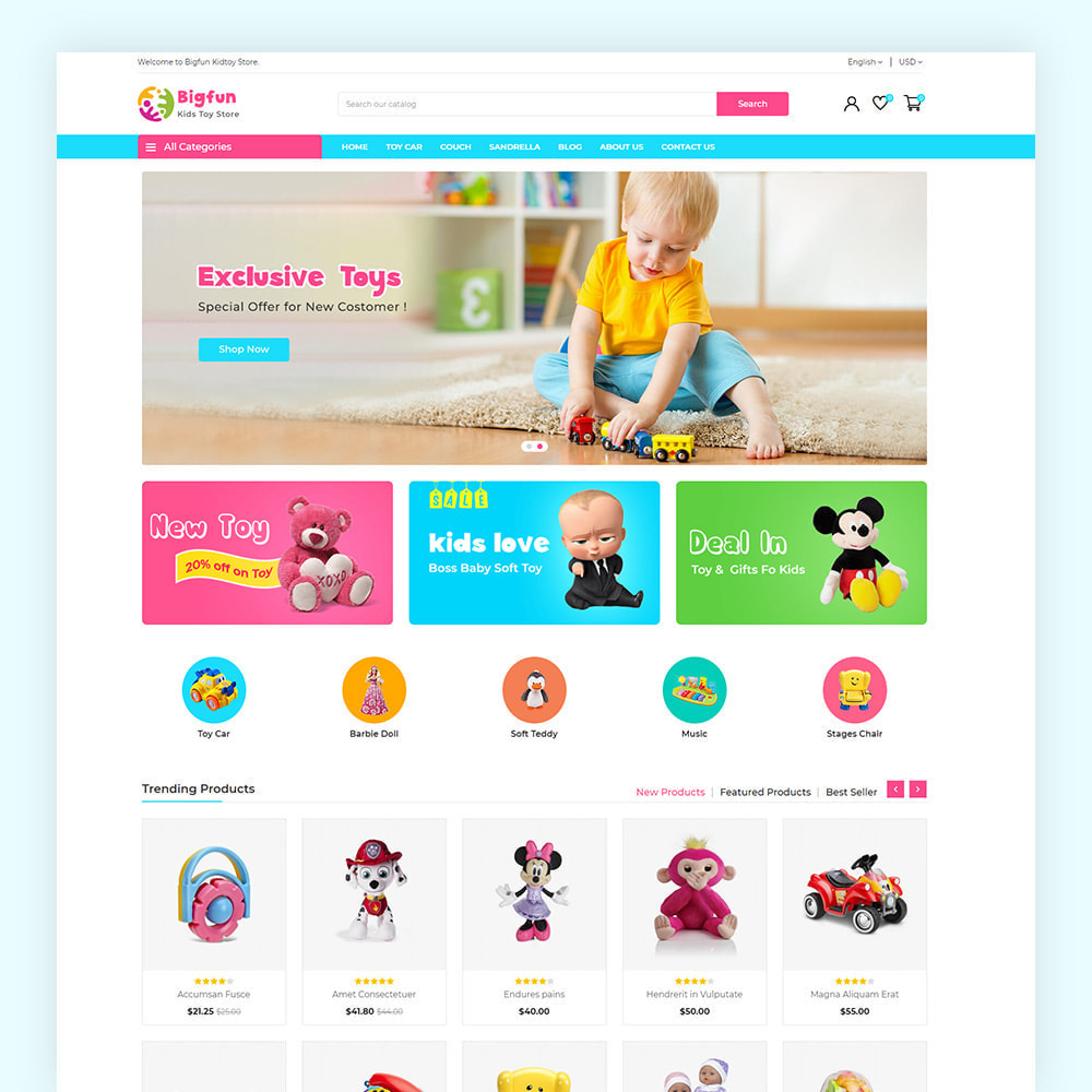 PrestaShop Kids & Toys Themes - PrestaShop Addons