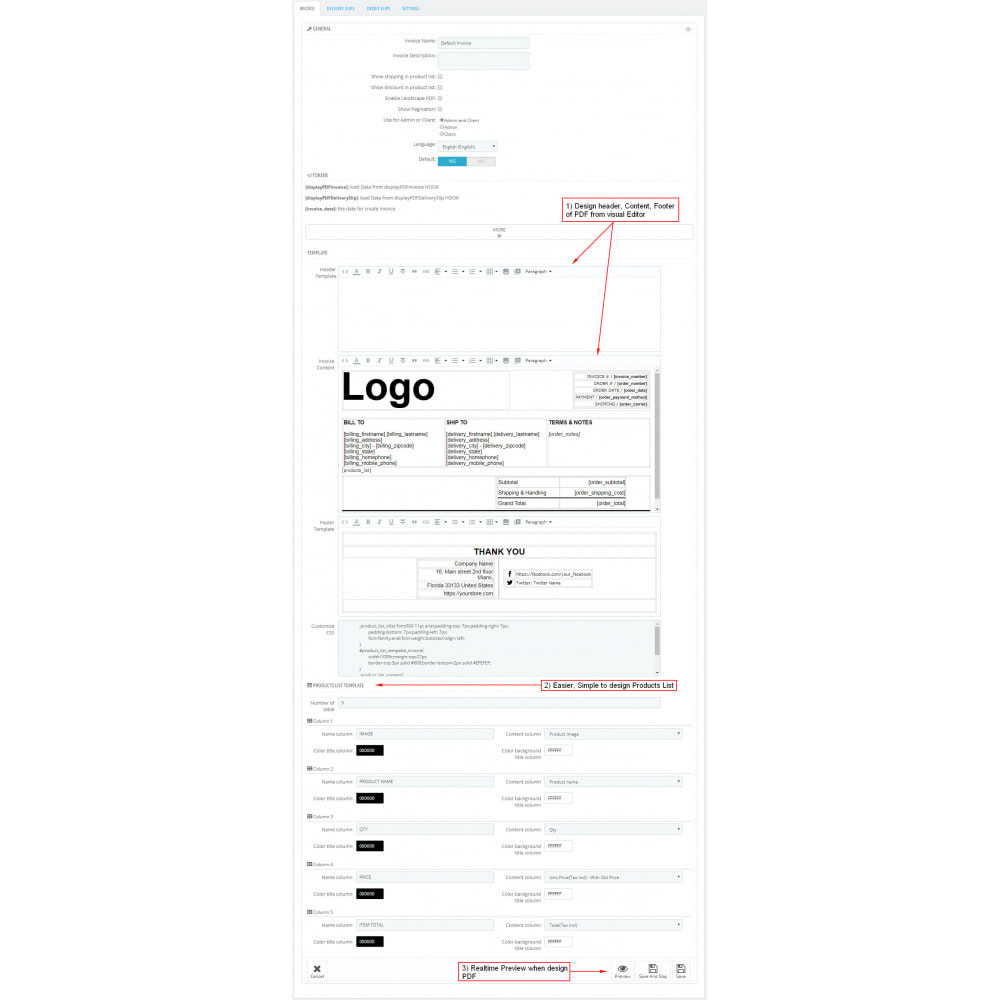 Rechnung Lieferung Gutschrift Pdf Kundenummer Prestashop Addons