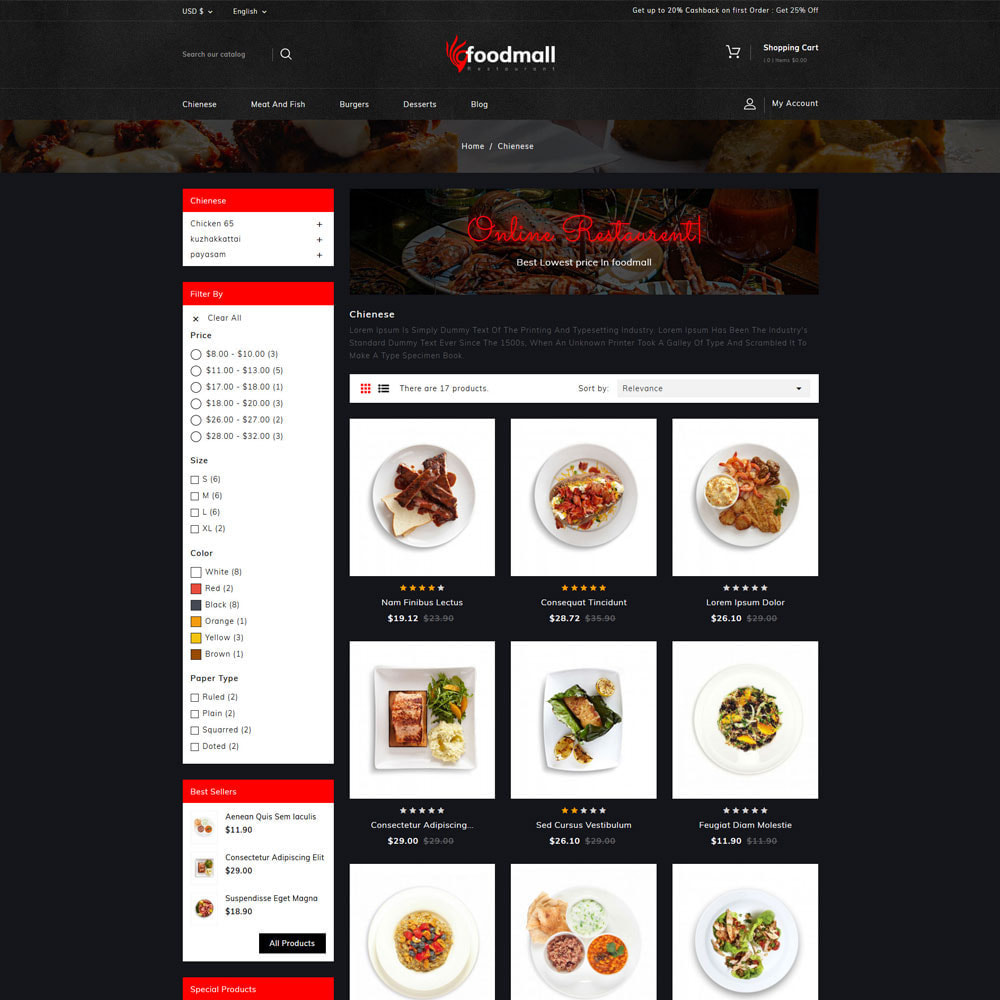 Foodmall Online Food Shop - PrestaShop Addons