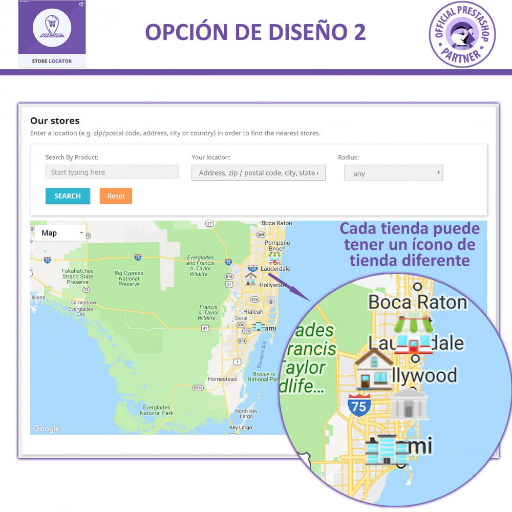 Localizador De Tiendas Con Google Maps - PrestaShop Addons