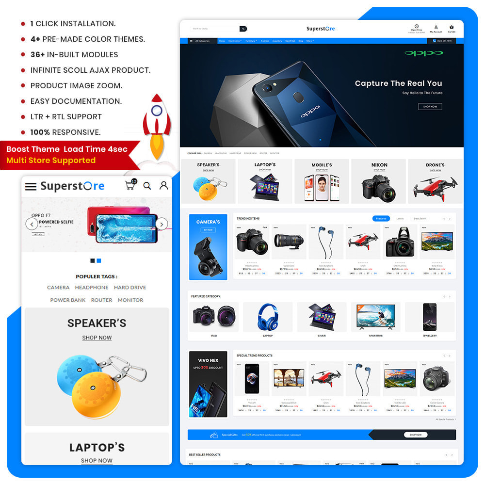 Super magasin - Électronique Digital Shop - PrestaShop Addons