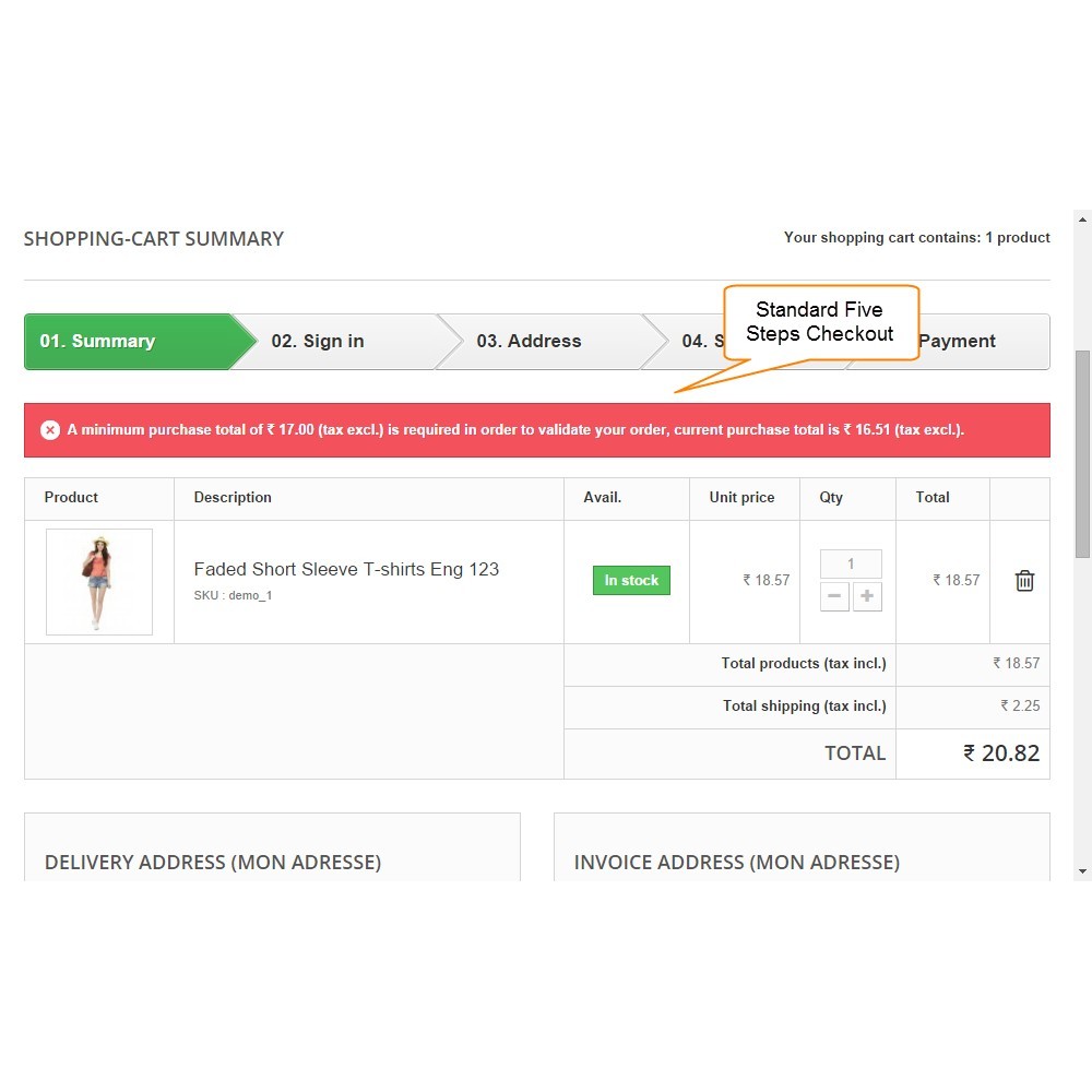 Minimum Purchase /Order by Customer Group - PrestaShop Addons