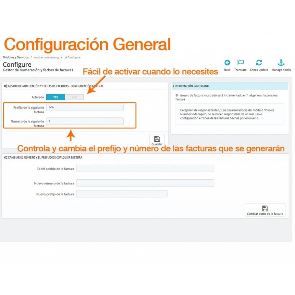 Gestiona Tus Numeros Y Fechas De Factura Libremente Prestashop Addons